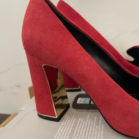 Karl Lagerfeld Red Platform Shoes - Picture 4 of 5